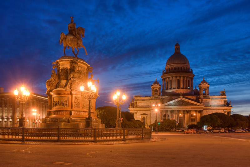 Sankt_Petersburg_Nikolaus_I_vor_Isaakskathedrale