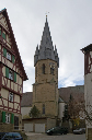 Eppingen_Kirchgasse_Kirche_Turm