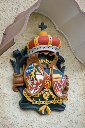 Lindenfels_Burgstrasse_Katholisches_Pfarrhaus_Wappen